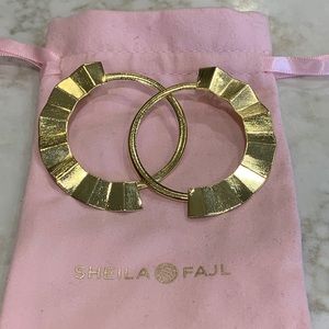 Sheila Gold Statement Earrings, Never Worn